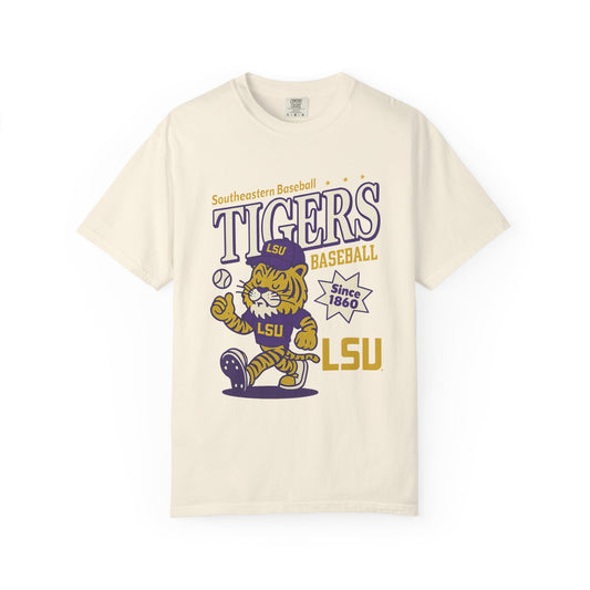 Baton Rouge Vintage Summer Baseball T-Shirt