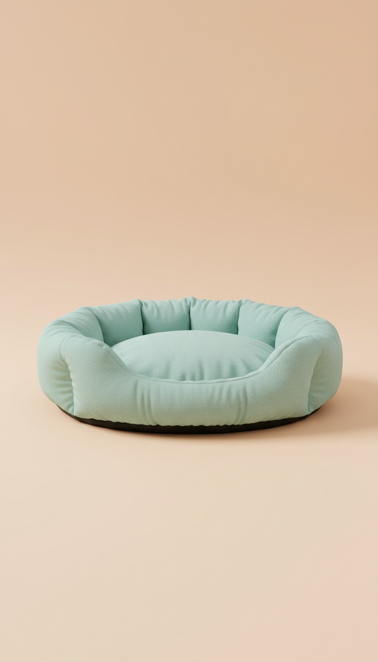 Cama para gato verde menta